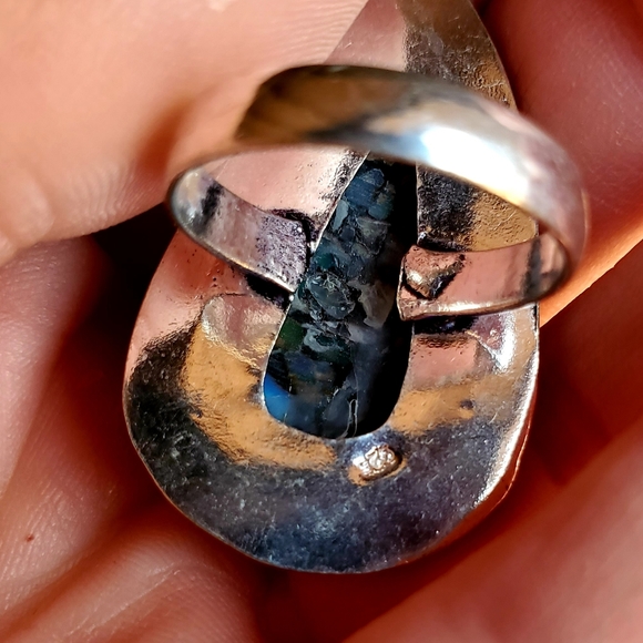 New Copper Ethiopian Opal 925 Silver Ring. - Picture 2 of 10